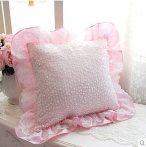 Hot luxury romantic embroidery cushion