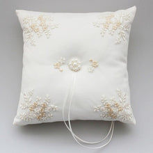 Load image into Gallery viewer, Wedding Floral Lace Ring Pillow