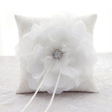 Load image into Gallery viewer, Wedding Floral Lace Ring Pillow