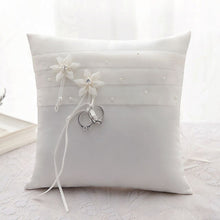 Load image into Gallery viewer, Wedding Floral Lace Ring Pillow