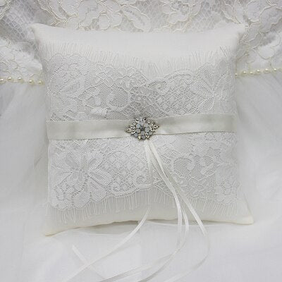 Wedding Decorations Silks and satins Embroidered Wedding Ring Pillow