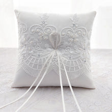 Load image into Gallery viewer, Wedding Decorations Silks and satins Embroidered Wedding Ring Pillow