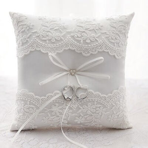 Wedding Decorations Silks and satins Embroidered Wedding Ring Pillow